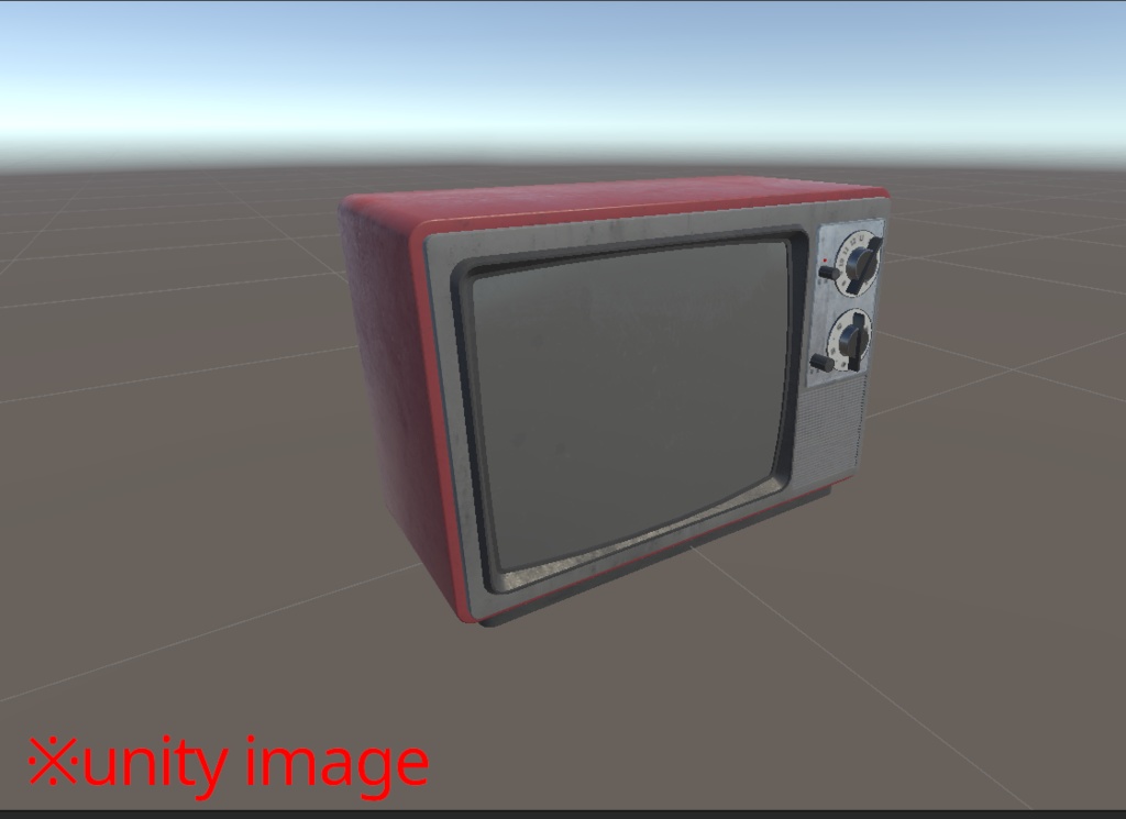 【3DCG】古いブラウン管テレビ