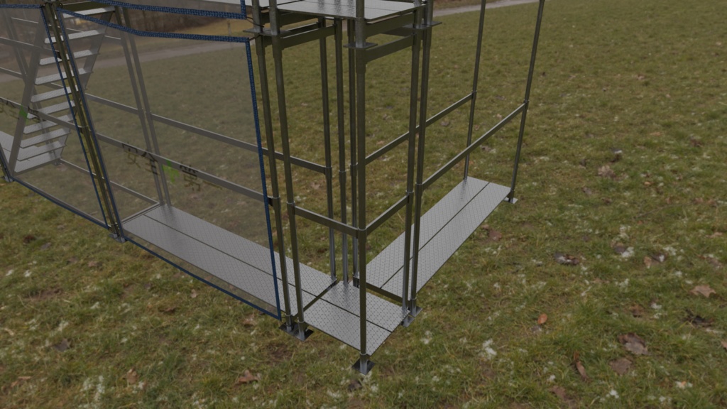 【3DCG】足場セット