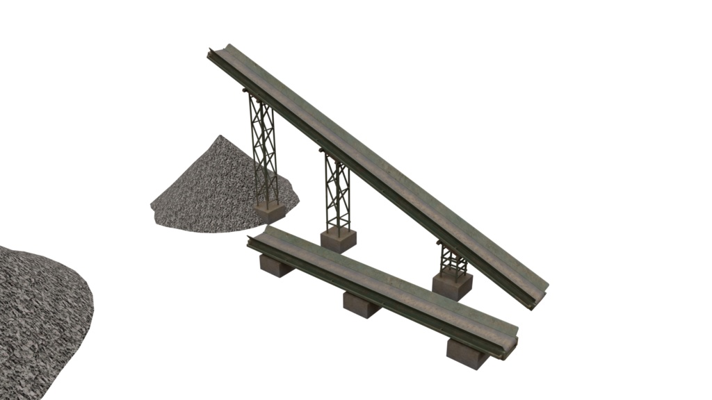 【3DCG】ベルトコンベアセット