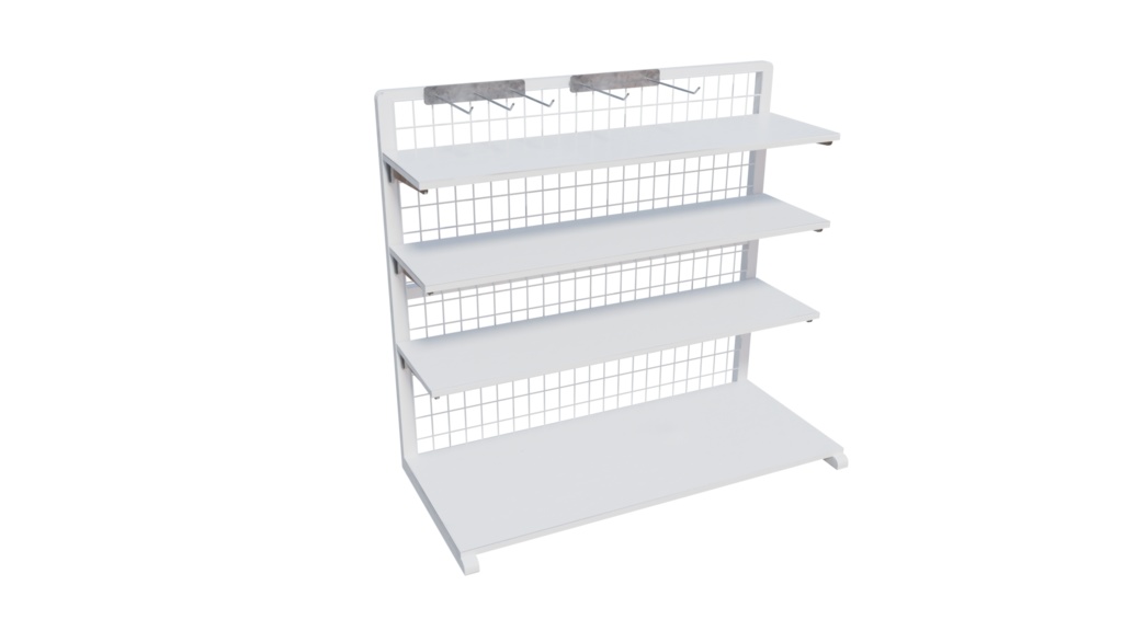 【3DCG】コンビニ 内装家具 11点セット