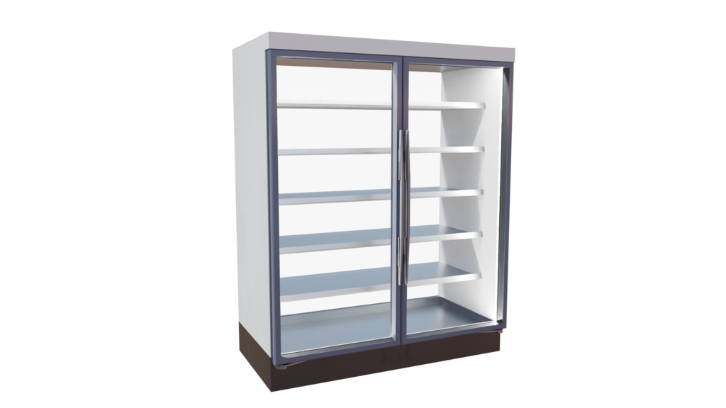 【3DCG】コンビニ 内装家具 11点セット