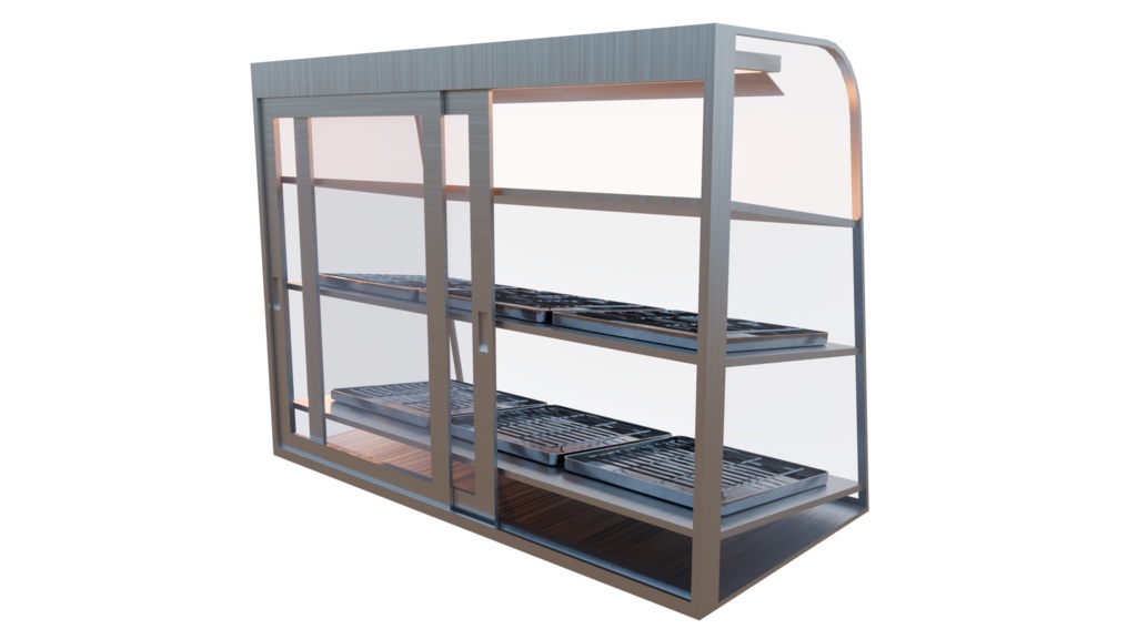 【3DCG】コンビニ ホットスナック棚