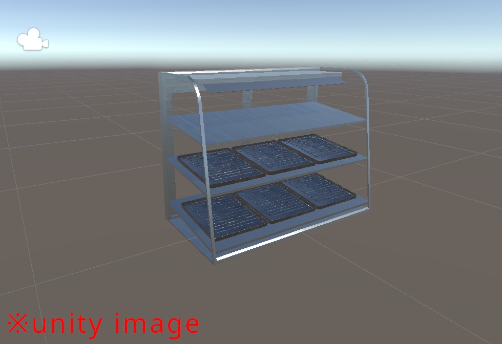 【3DCG】コンビニ ホットスナック棚