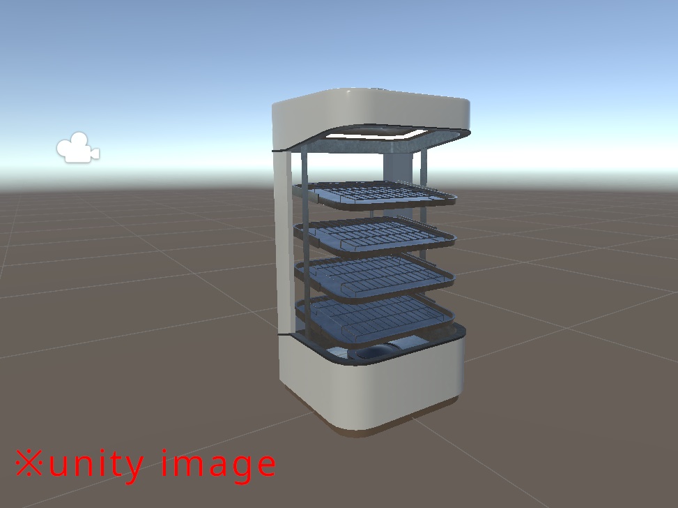【3DCG】コンビニ 肉まんスチーム棚