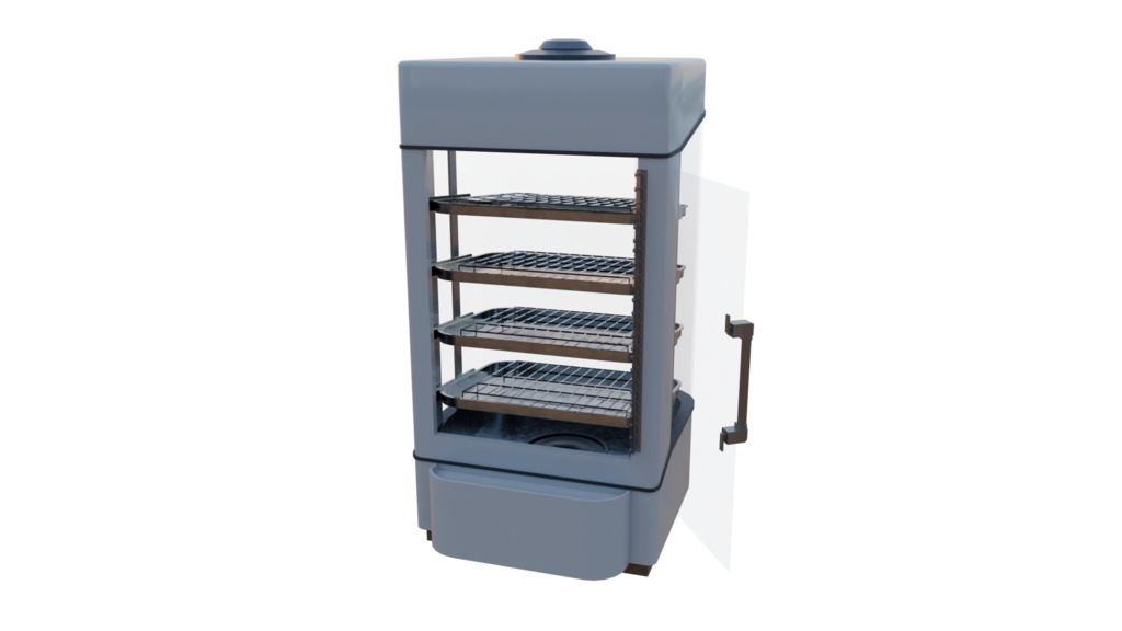 【3DCG】コンビニ 肉まんスチーム棚