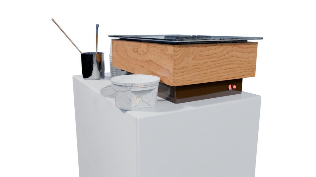 【3DCG】コンビニ おでん保温機セット