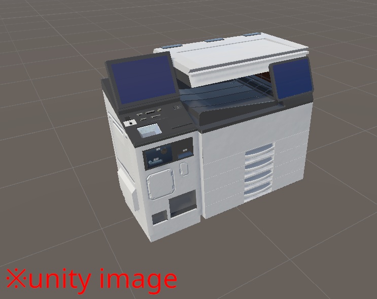 【3DCG】コンビニ コピー機セット