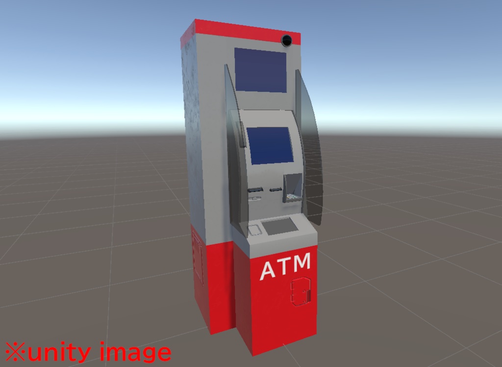 【3DCG】コンビニ ATMセット
