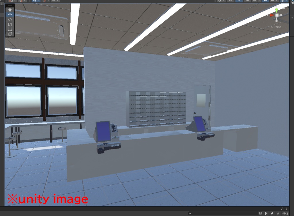 【3DCG】コンビニ店舗セット