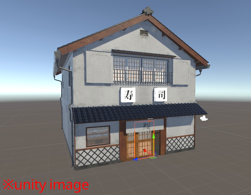 【3DCG】寿司屋店舗セット