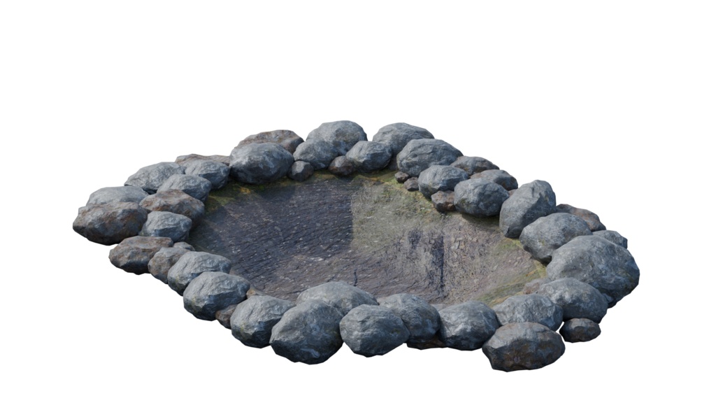 【3DCG】庭園セット