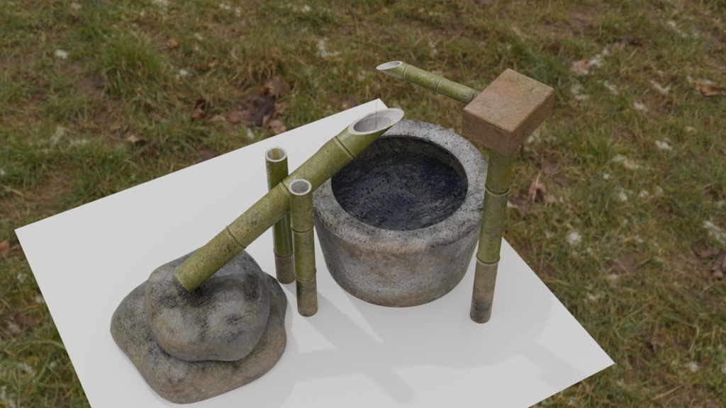 【3DCG】庭園セット