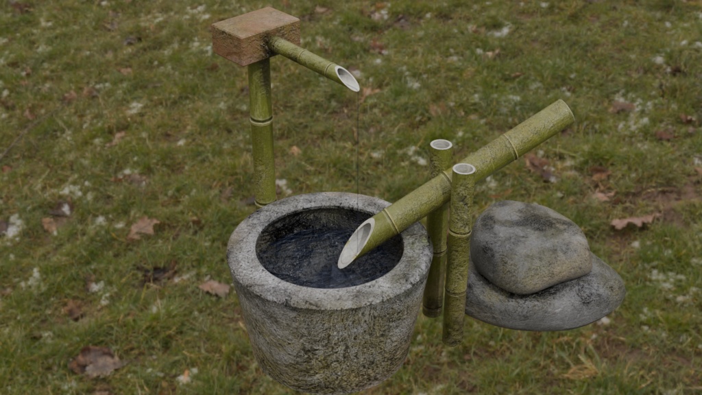 【3DCG】庭園セット