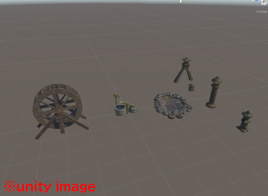 【3DCG】庭園セット