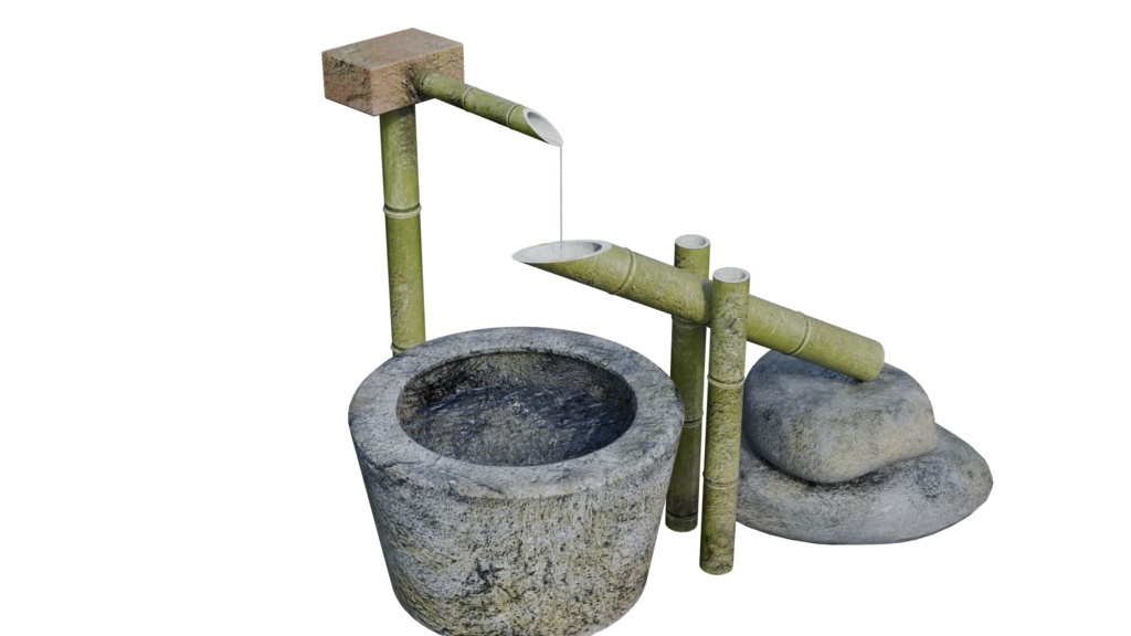 【3DCG】庭園セット