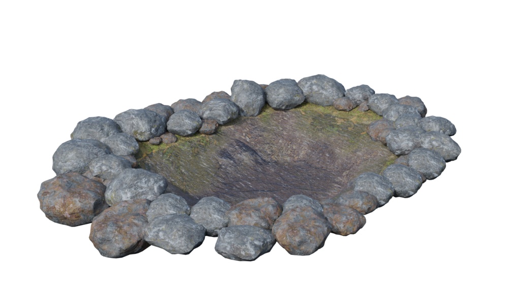 【3DCG】庭園セット