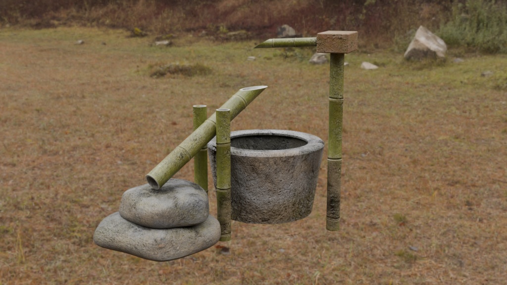 【3DCG】庭園セット