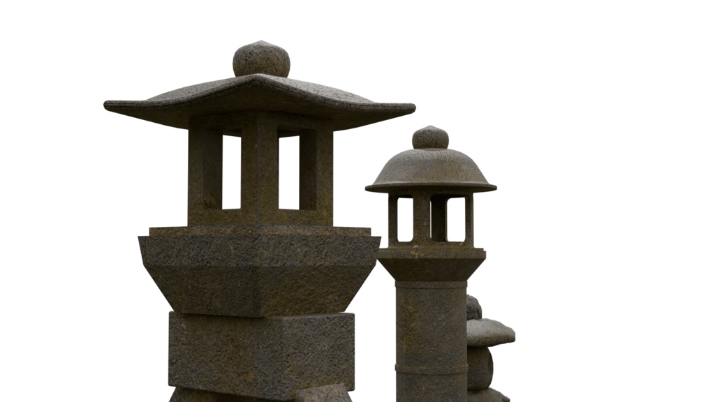 【3DCG】庭園セット