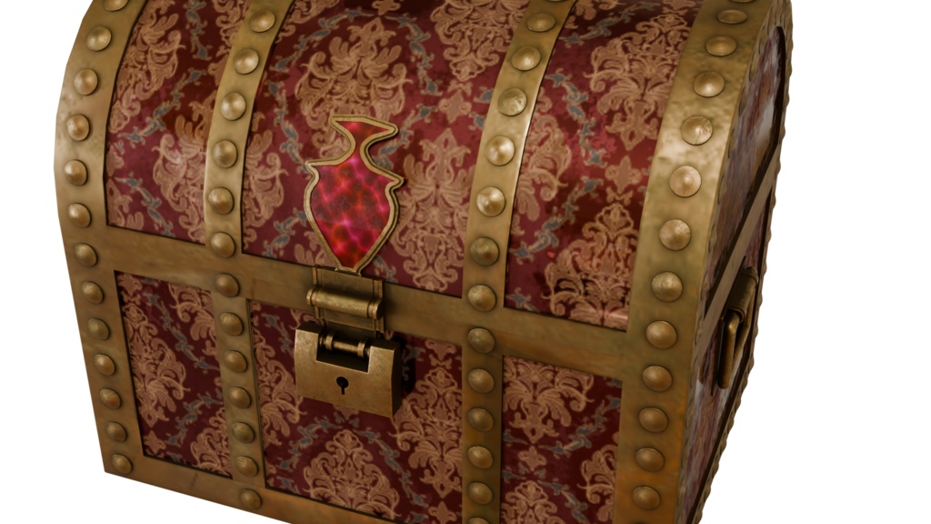 【3DCG】宝箱モデル