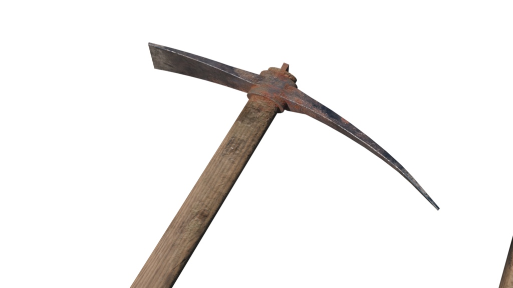 【3DCG】古小屋&農機具セット