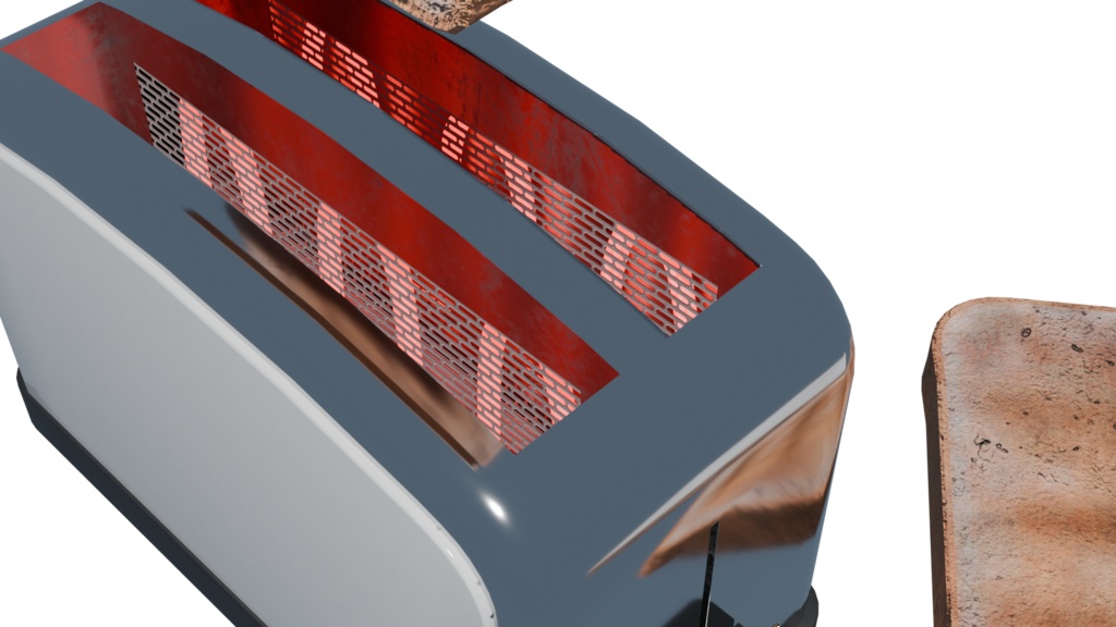 【3DCG】トースターセット