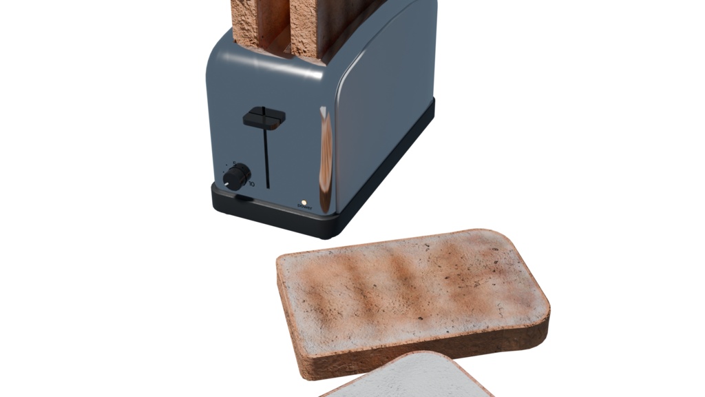 【3DCG】トースターセット