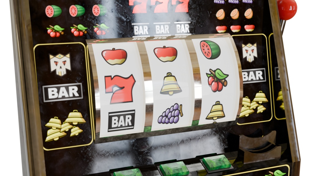 【3DCG】カジノ スロットマシン