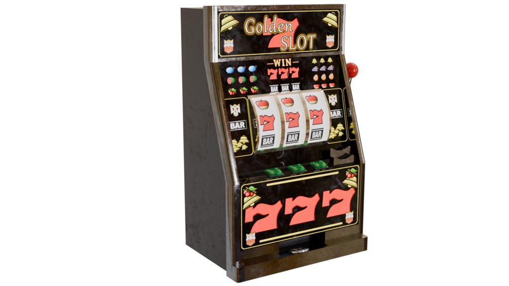 【3DCG】カジノ スロットマシン