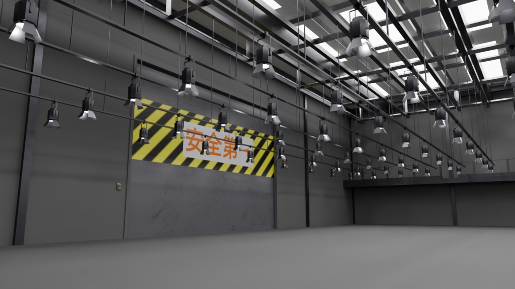 【3DCG】テレビスタジオホールセット