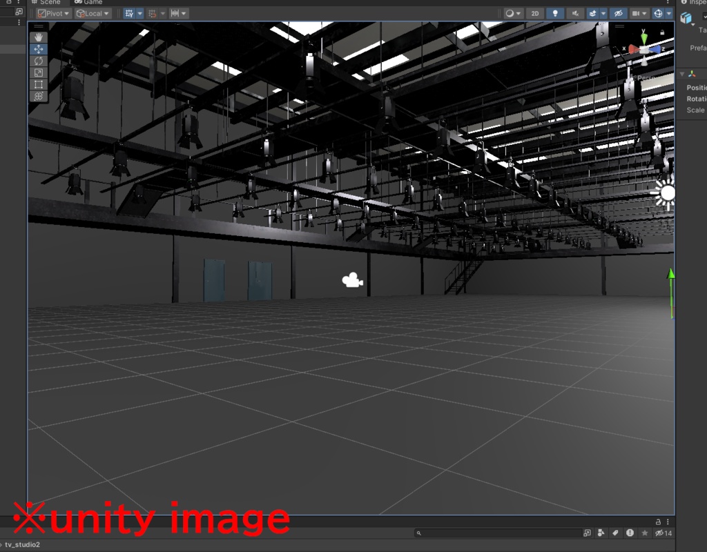 【3DCG】テレビスタジオホールセット