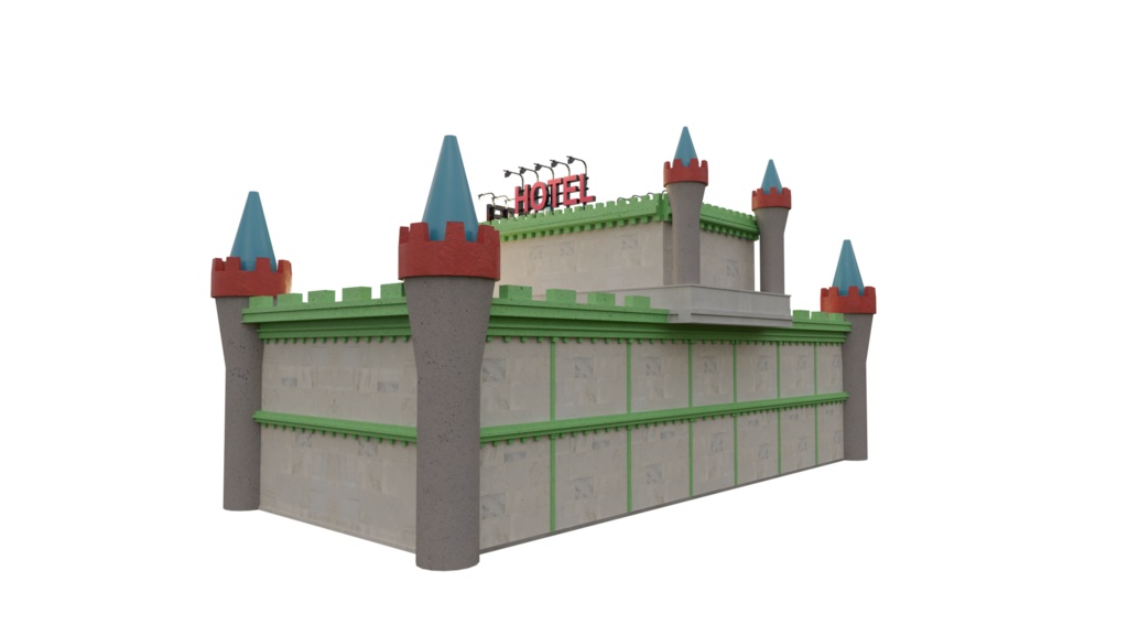 【3DCG】レトロラブホテル