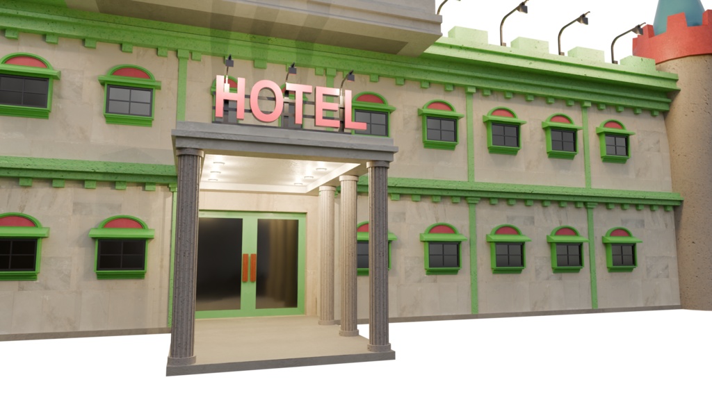 【3DCG】レトロラブホテル