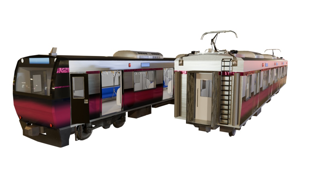 【3DCG】列車/電車モデル