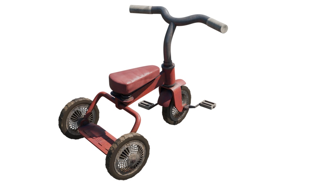 【3DCG】古い三輪車