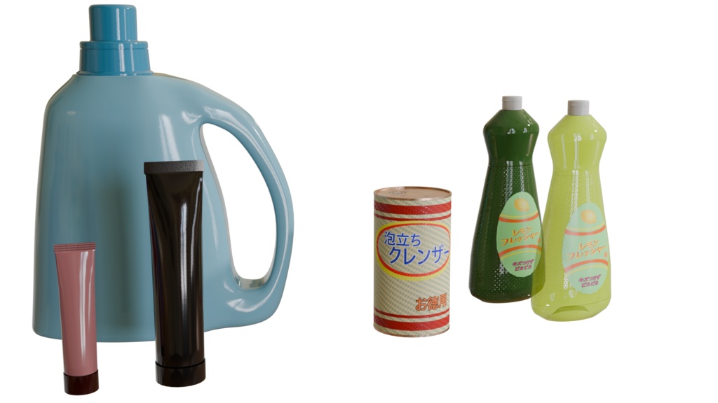 【3DCG】ボトルセット