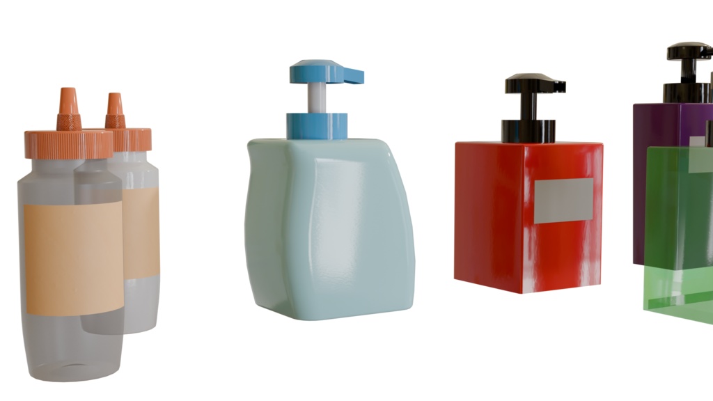 【3DCG】ボトルセット