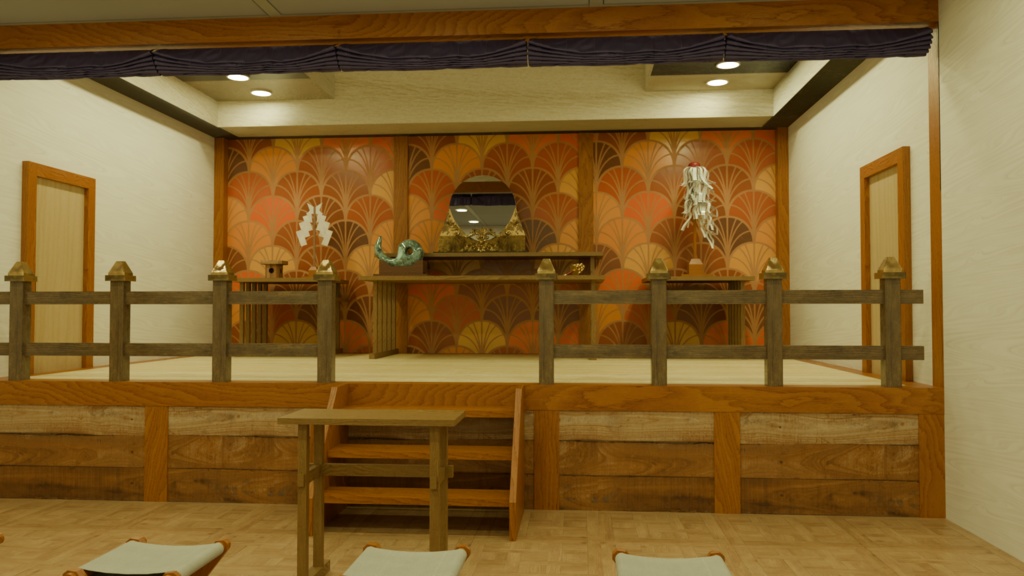 【3DCG】お祓い堂