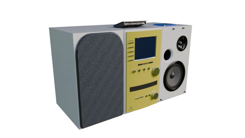 【3DCG】オーディオコンポ