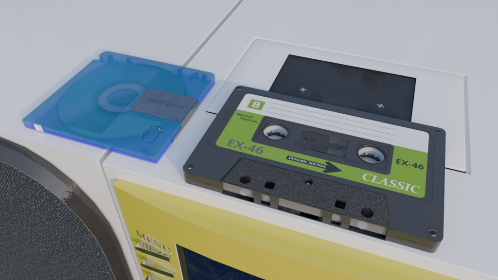 【3DCG】オーディオコンポ