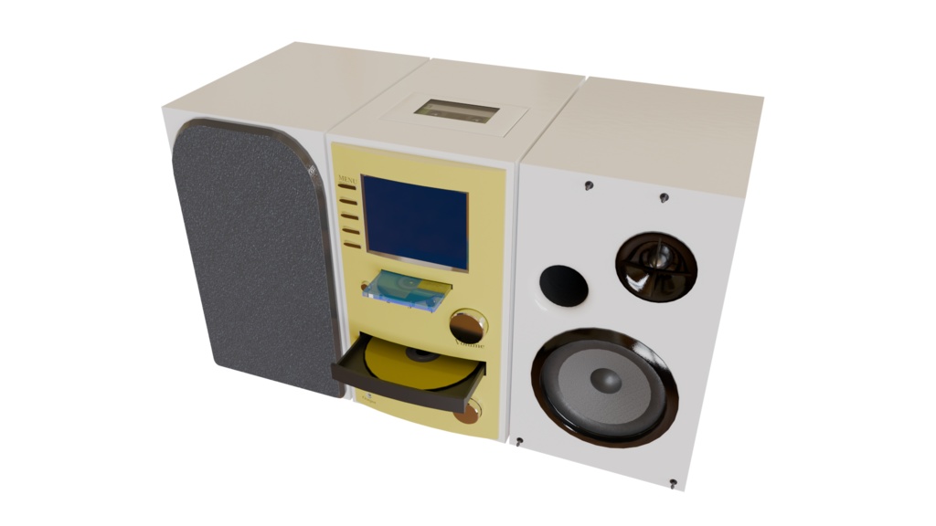 【3DCG】オーディオコンポ