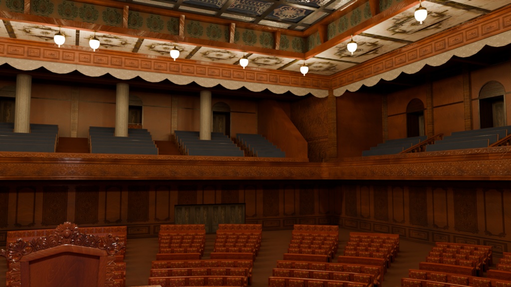 【3DCG】本会議場