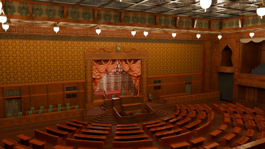 【3DCG】本会議場