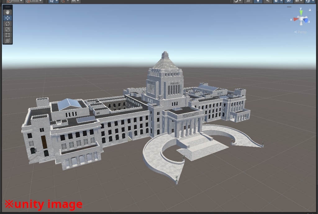 【3DCG】国会議事堂モデル