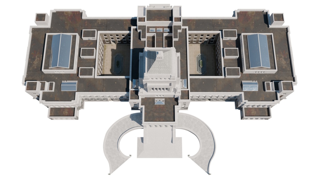 【3DCG】国会議事堂モデル