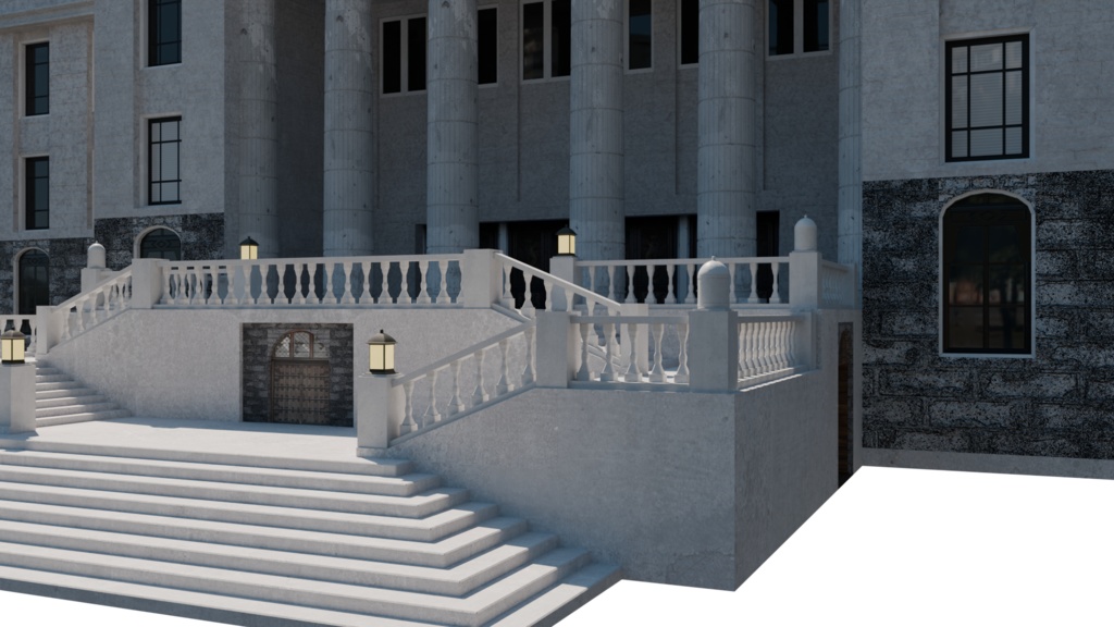 【3DCG】国会議事堂モデル