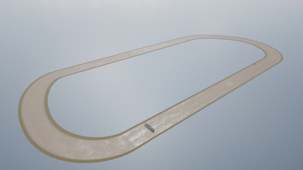 【3DCG】競馬場ゲートモデル