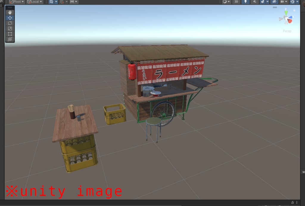 【3DCG】らーめん屋台