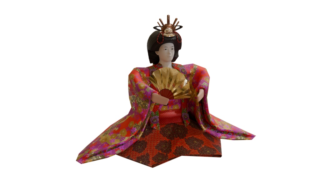 【3DCG】雛人形18体セット