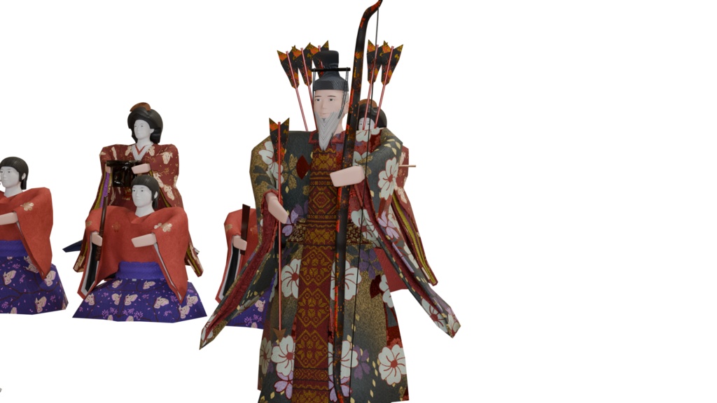 【3DCG】雛人形18体セット