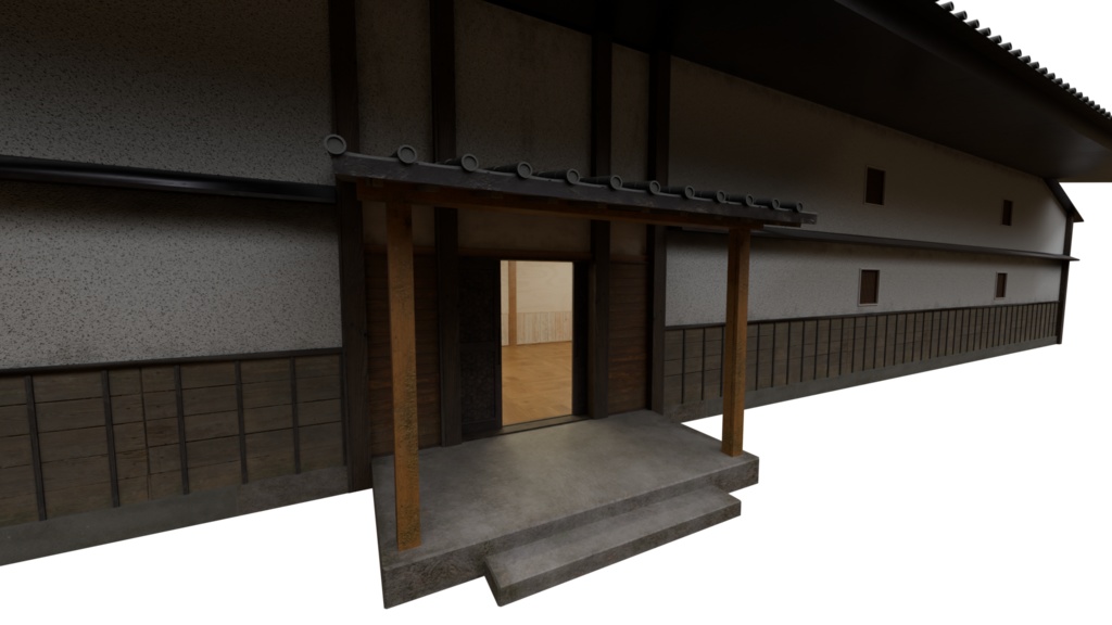 【3DCG】弓道場セット